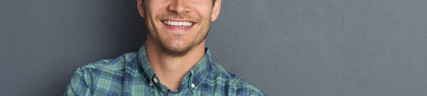 Man smiling in shirt