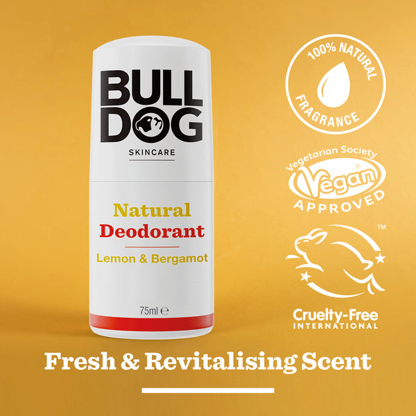 Bulldog Men's Lemon & Bergamot Natural Deodorant